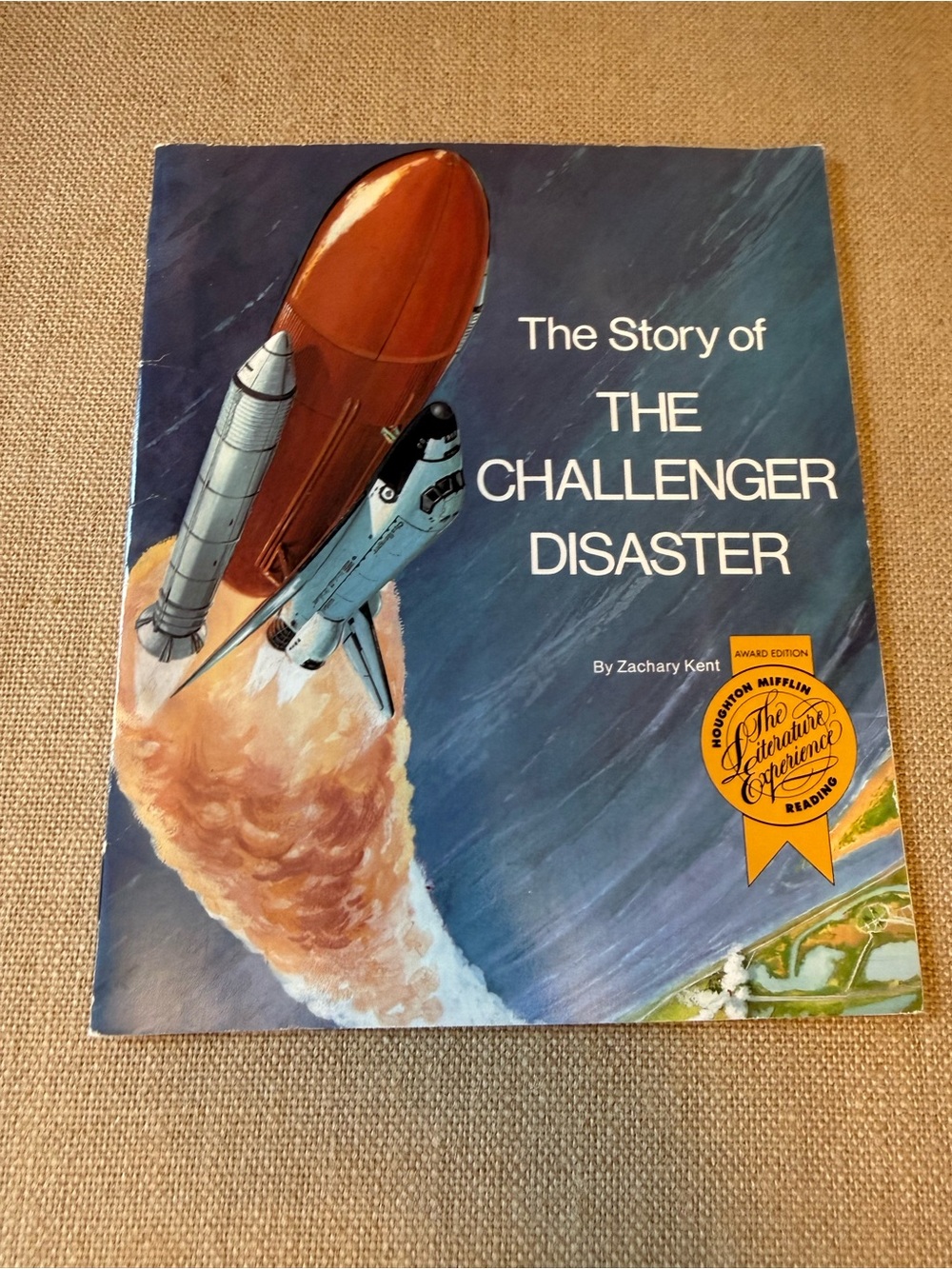 Blue & Brown Challenger Space Shuttle Storybook by